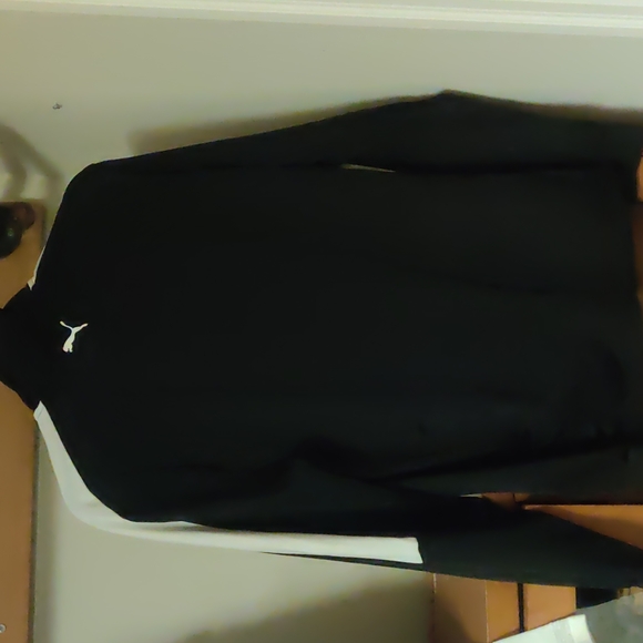 Men's Puma black track jacket, size medium - Picture 2 of 4